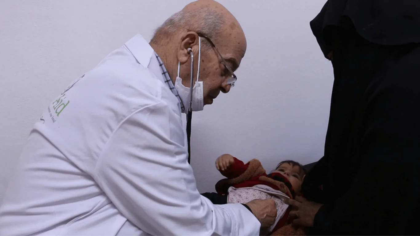 Doctor treating patient at Medical Centre