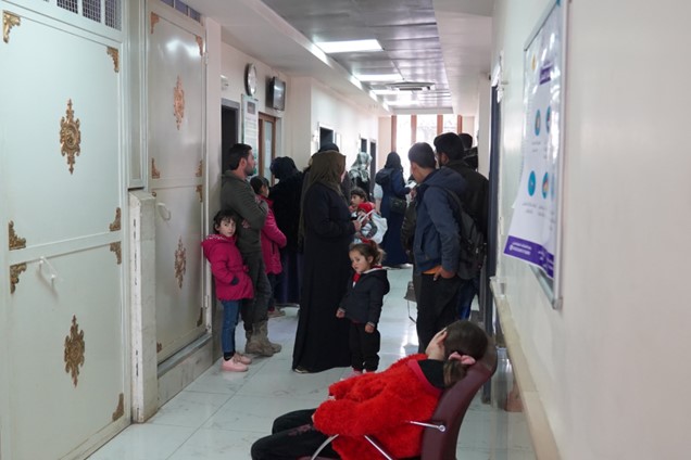 Azez Health Centre waiting room